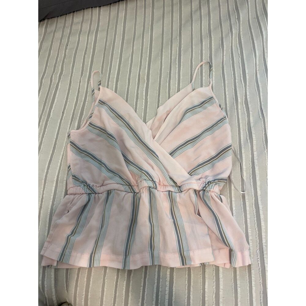 free people striped tank top size medium